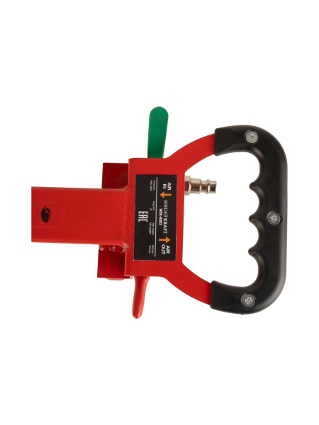 Домкрат пневматический подкатной 3т, WIEDERKRAFT 135-435 мм с регулировкой угла наклона рукояти, WDK-81813