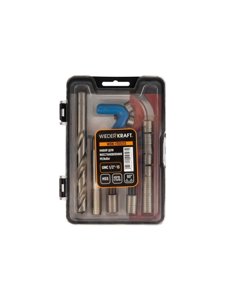 Набор для восстановления резьбы WIEDERKRAFT UNC 1/2-13 WDK-IT01213