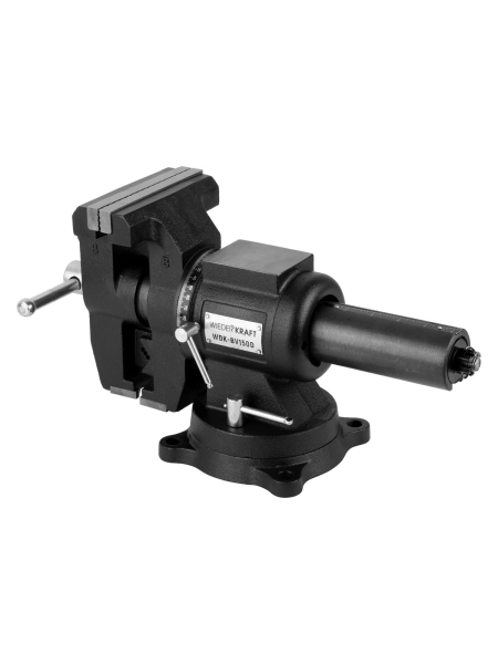 Профессиональные слесарные тиски WIEDERKRAFT 150 мм, регулировка в двух плоскостях 360 градусов WDK-BV150D