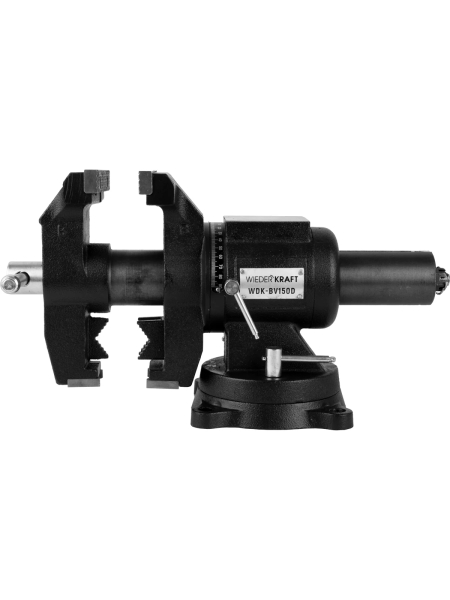 Профессиональные слесарные тиски WIEDERKRAFT 150 мм, регулировка в двух плоскостях 360 градусов WDK-BV150D