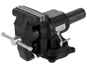 Профессиональные слесарные тиски WIEDERKRAFT 150 мм, регулировка в двух плоскостях 360 градусов WDK-BV150D