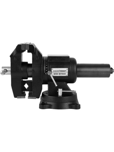 Профессиональные слесарные тиски WIEDERKRAFT 150 мм, регулировка в двух плоскостях 360 градусов WDK-BV150D