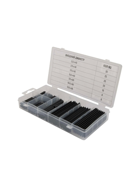 Набор термоусадочных трубок WIEDERKRAFT 127 шт WDK-214051