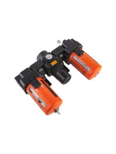 Блок подготовки воздуха: влагоотделитель, регулятор, лубрикатор (3000 л/мин; 10 бар; 1/2") WIEDERKRAFT WDK-70240