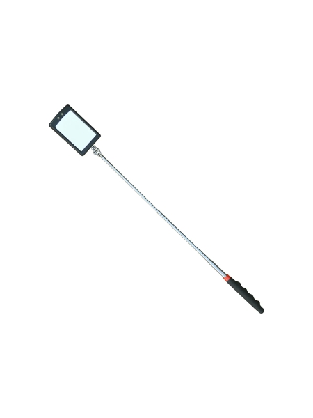 Смотровое прямоугольное зеркало WIEDERKRAFT с телескопической рукояткой с подсветкой WDK-65451