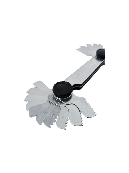 Резьбовой шаблон WIEDERKRAFT резьбомер, шагомер, 60 град и 55 град WDK-MG5560