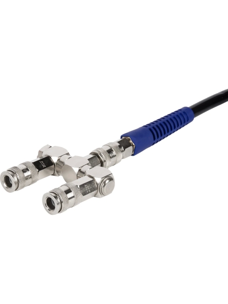 Разветвитель пневматический с вращающимися соединениями ( 2 выхода рапид EURO) WIEDERKRAFT WDK-83RLL