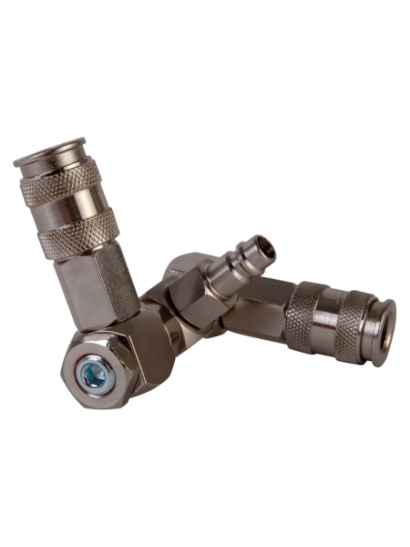 Разветвитель пневматический с вращающимися соединениями ( 2 выхода рапид EURO) WIEDERKRAFT WDK-83RLL