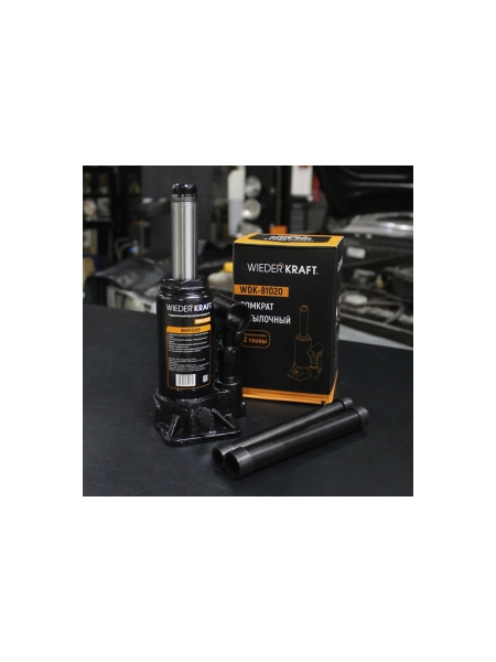 Бутылочный гидравлический домкрат 4т, высота 180-360 WIEDERKRAFT WDK-81040