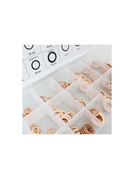 Набор медных шайб 150 шт WIEDERKRAFT WDK-214067