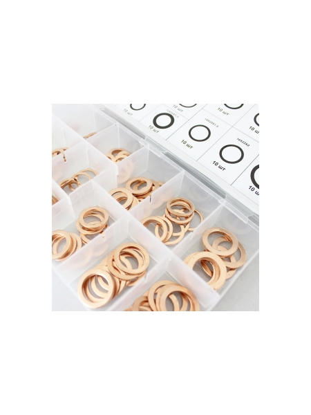 Набор медных шайб 150 шт WIEDERKRAFT WDK-214067