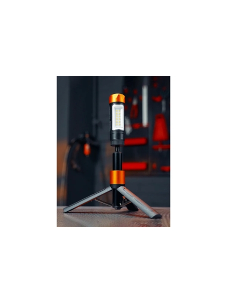 Фонарь аккумуляторный светодиодный WIEDERKRAFT с штативом, 600 Лм WDK-FL600