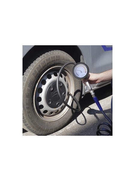 Пистолет для накачки шин WIEDERKRAFT с аналоговым манометром WDK-29110