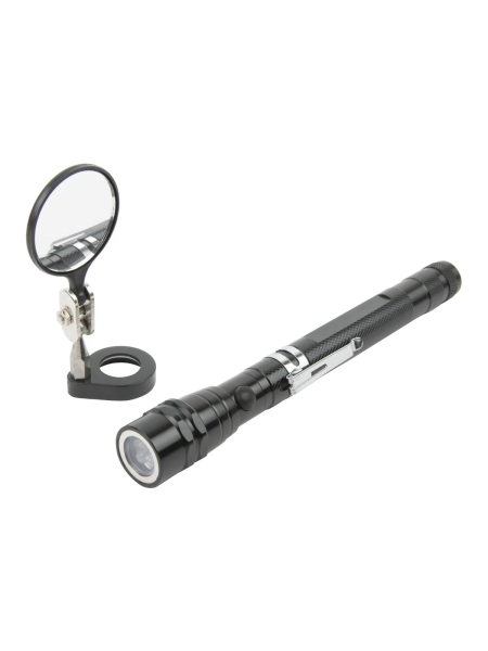Фонарик WIEDERKRAFT на гибкой рукоятке с зеркалом WDK-65453