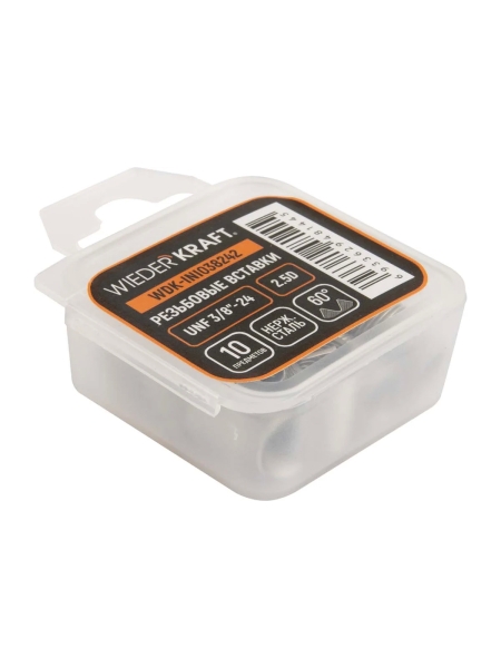 Набор вставок резьбовых WIEDERKRAFT UNF 3/8-24, 2,5d, 10 предметов WDK-INI038242