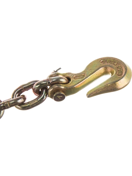 Тяговая цепь с крюками для слесарных работ WIEDERKRAFT соединитель цепей, 6 т длина 45 см WDK-0504