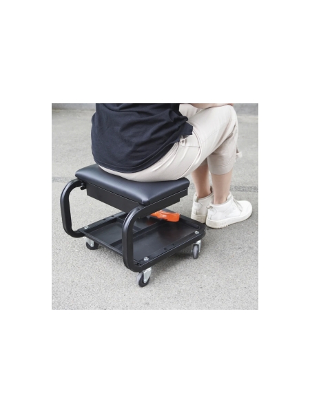 Ремонтный рабочий табурет на колесиках WIEDERKRAFT WDK-86030