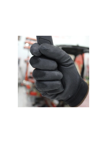 Защитные легкие бесшовные перчатки WIEDERKRAFT размер XL, пара WDK-PU01B/XL