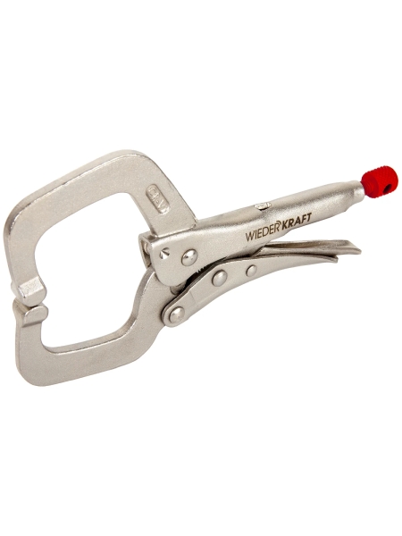 Зажимные  клещи WIEDERKRAFT регулируемые с закругленными губками WDK-65052