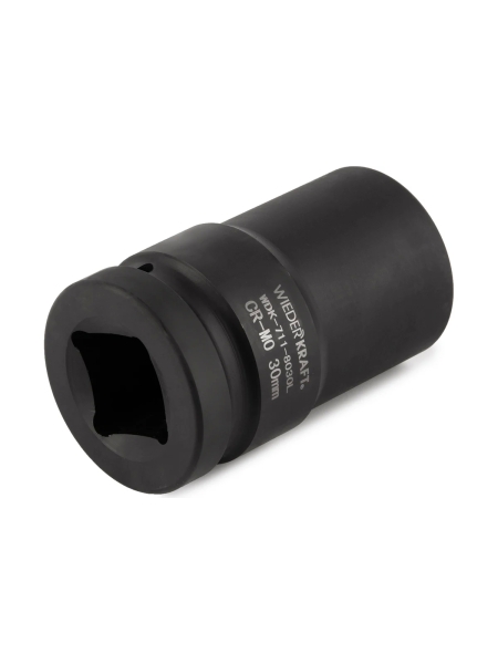 Головка торцевая ударная глубокая 6-гранная (30 мм; 1") WIEDERKRAFT WDK-711-8030L