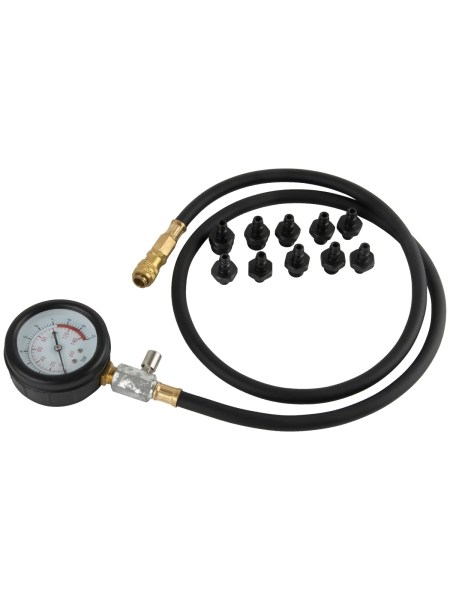 Тестер давления масла в двигателе WIEDERKRAFT c адаптерами, 12 предметов WDK-214318