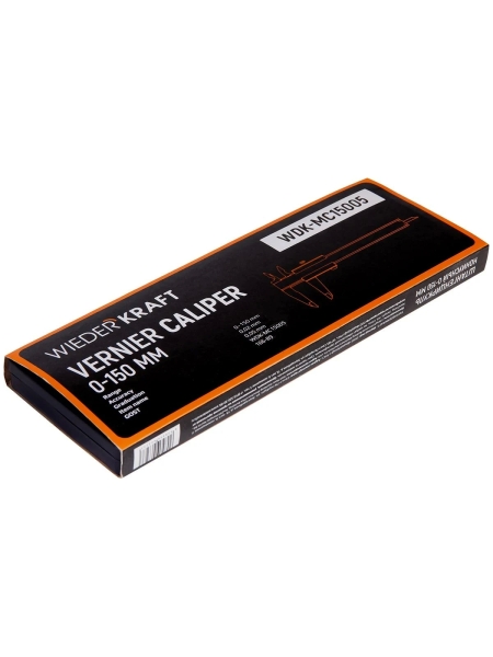 Штангенциркуль WIEDERKRAFT нониусный, 150 мм, 0.05 мм, тип I, ГОСТ 166-89, со сборной рамкой WDK-MC15005