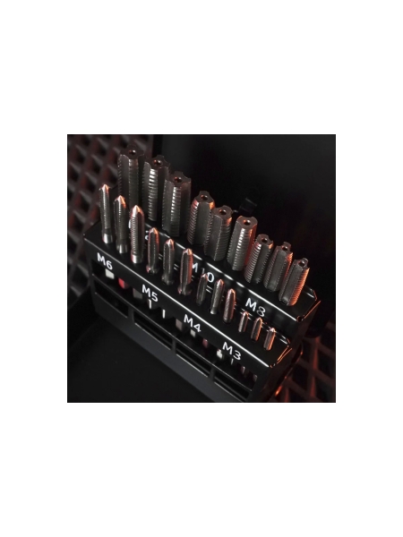 Набор комплектных метчиков WIEDERKRAFT М3-М12, 21 предмет WDK-HT0312