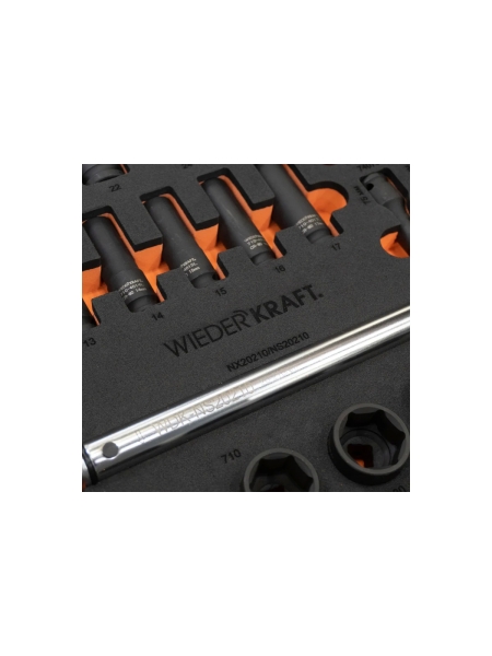 Набор пневматического и динамометрического инструмента в ложементе WIEDERKRAFT 38 предметов WDK-3720S