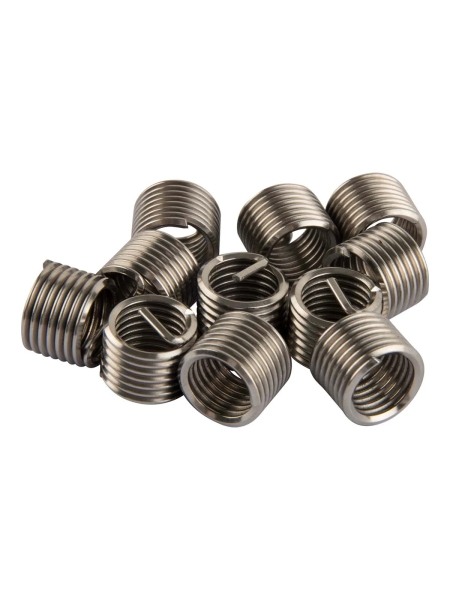 Набор вставок резьбовых WIEDERKRAFT для левой резьбы M8x1.25, 1,5d, 10 предметов WDK-INL8125