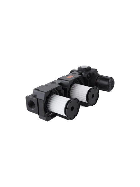 Блок подготовки воздуха: масловлагоотделитель, регулятор, манометр (3000 л/мин; 10 бар; 1/2") WIEDERKRAFT WDK-70740