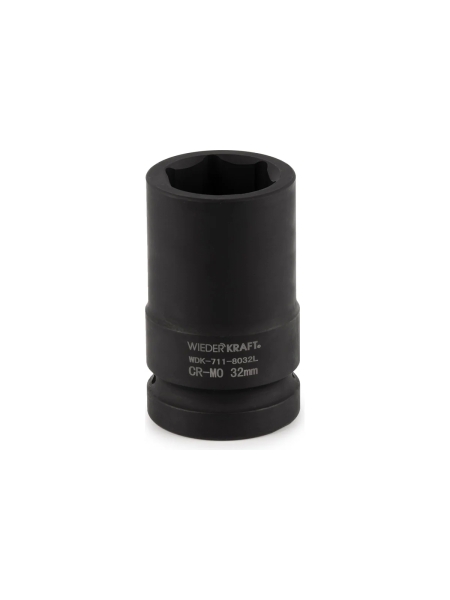 Головка торцевая ударная глубокая 6-гранная (32 мм; 1") WIEDERKRAFT WDK-711-8032L