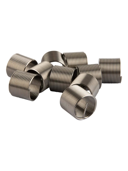 Набор вставок резьбовых WIEDERKRAFT для левой резьбы M18x1.5, 1,5d, 10 предметов WDK-INL1815