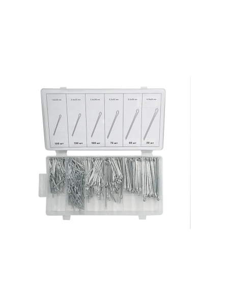 Набор шплинтов стальных WIEDERKRAFT 555 шт WDK-214057