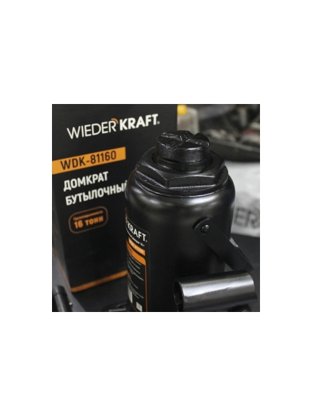 Бутылочный домкрат 16т, гидравлический высота 225-425 WIEDERKRAFT WDK-81160