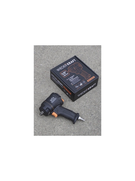 Гайковерт пневматический ударный WIEDERKRAFT композитный корпус, привод 1/2, 1200 Нм WDK-20425S