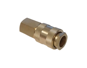 Быстроразъемное соединение пневматическое WIEDERKRAFT с внутренней резьбой 3/8 BSPT, латунь WDK-30SFB