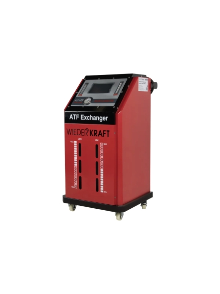 Установка для замены масла в АКПП, WIEDERKRAFT сенсорный дисплей 7", баки 2х15л, база данных WDK-ATF988