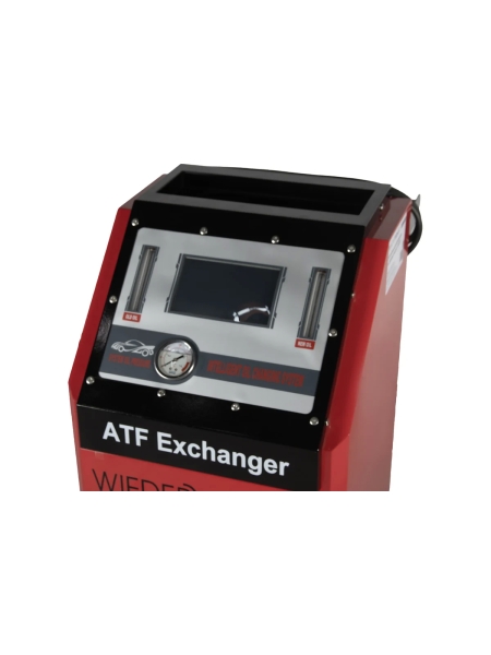 Установка для замены масла в АКПП, WIEDERKRAFT сенсорный дисплей 7", баки 2х15л, база данных WDK-ATF988
