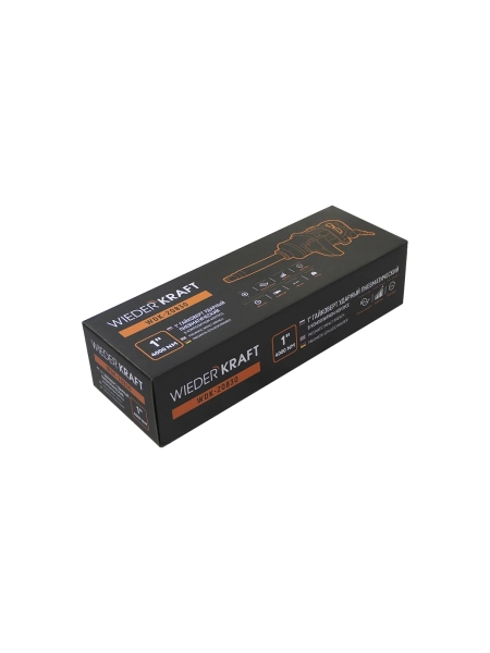 Гайковерт пневматический ударный WIEDERKRAFT композитный корпус, привод 1, 4000 Нм WDK-20830