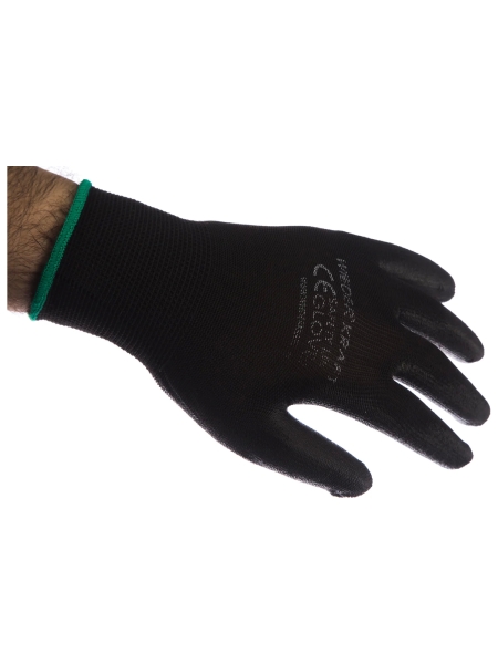 Защитные легкие бесшовные перчатки WIEDERKRAFT размер M, пара WDK-PU01B/M