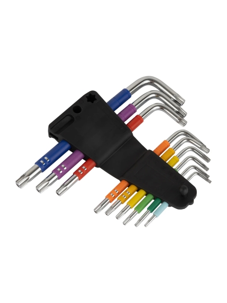 Набор ключей WIEDERKRAFT TORX 1,5-10 мм, 9 шт, сталь S2 WDK-TS1050