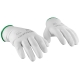 Белые лёгкие бесшовные защитные перчатки эргономичной формы из нейлона WIEDERKRAFT WDK-PU01W / M