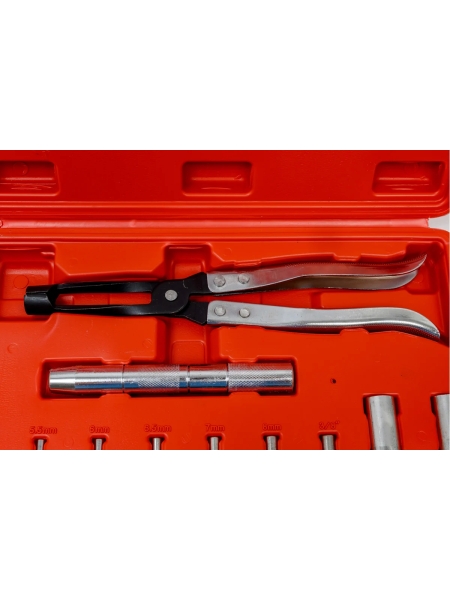 Съемник -щипцы для маслосъемных колпачков WIEDERKRAFT, набор 11 предметов WDK-214560