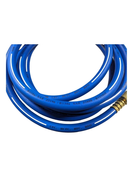 Шланг низкого давления заправочный для фреона 3 м, 1/4"-1/4" WIEDERKRAFT WDK-300BH