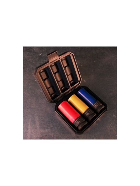 Набор ударных головок тонкостенных (3 шт, 1/2", 17-21 мм) с увеличенным рабочим ресурсом WIEDERKRAFT WDK-703HD