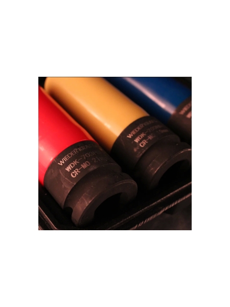 Набор ударных головок тонкостенных (3 шт, 1/2", 17-21 мм) с увеличенным рабочим ресурсом WIEDERKRAFT WDK-703HD