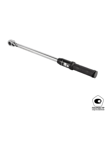 Динамометрический ключ WIEDERKRAFT 50-350 Нм, реверсивная трещотка с квадратом 1/2 WDK-NS50350