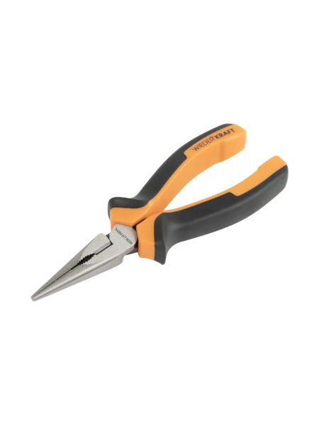 Длинногубцы WIEDERKRAFT с двухкомпонентной рукоятью, 160 мм WDK-LN160HL