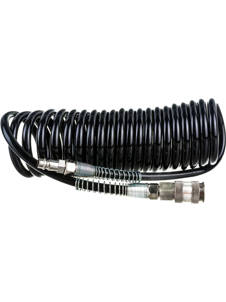 Шланг спиральный полиуретановый с брс (5 м; 6.5x10 мм) WIEDERKRAFT WDK-65757