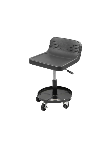 Рабочий стул для автослесаря WIEDERKRAFT с лотком для инструмента, табурет механика, сиденье для детейлера с микролифтом, стул мастерской WDK-86021